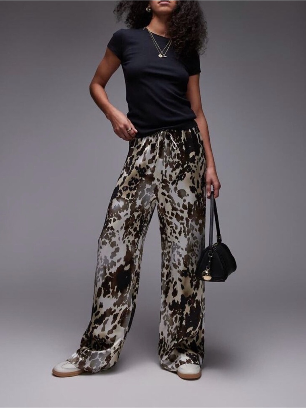 & other stories cow printed pants